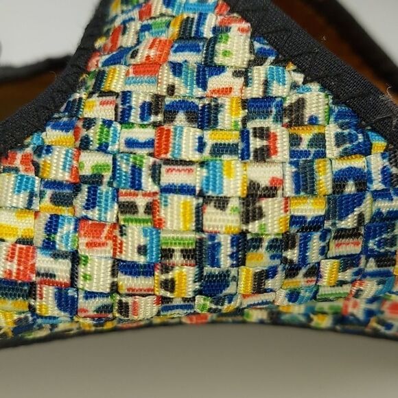 Bernie Mev. Multicolored Woven Buckle Sandals 41 - Picture 6 of 6